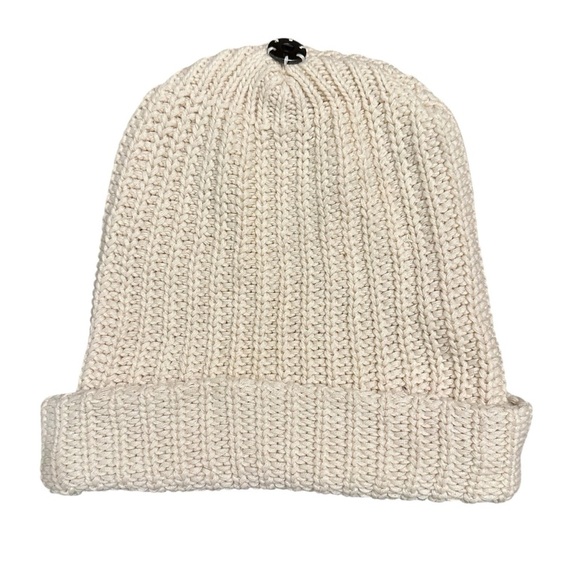 Love Your Melon cream knitted beanie 100% cotton - Picture 4 of 6